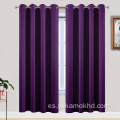 Cortinas opacas moradas de 72 pulgadas de largo